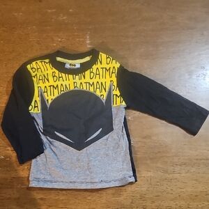 Batman Long Sleeve Shirt - Black, Yellow, Gray